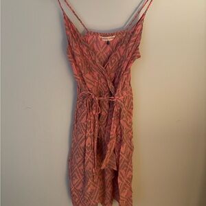 Rebecca Taylor - Chic Pink Patterned Summer Wrap Dress